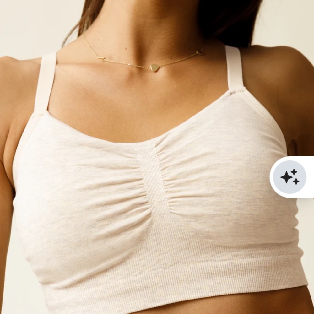 Kindred Bravely Ruched Seamless Bralette - Cream